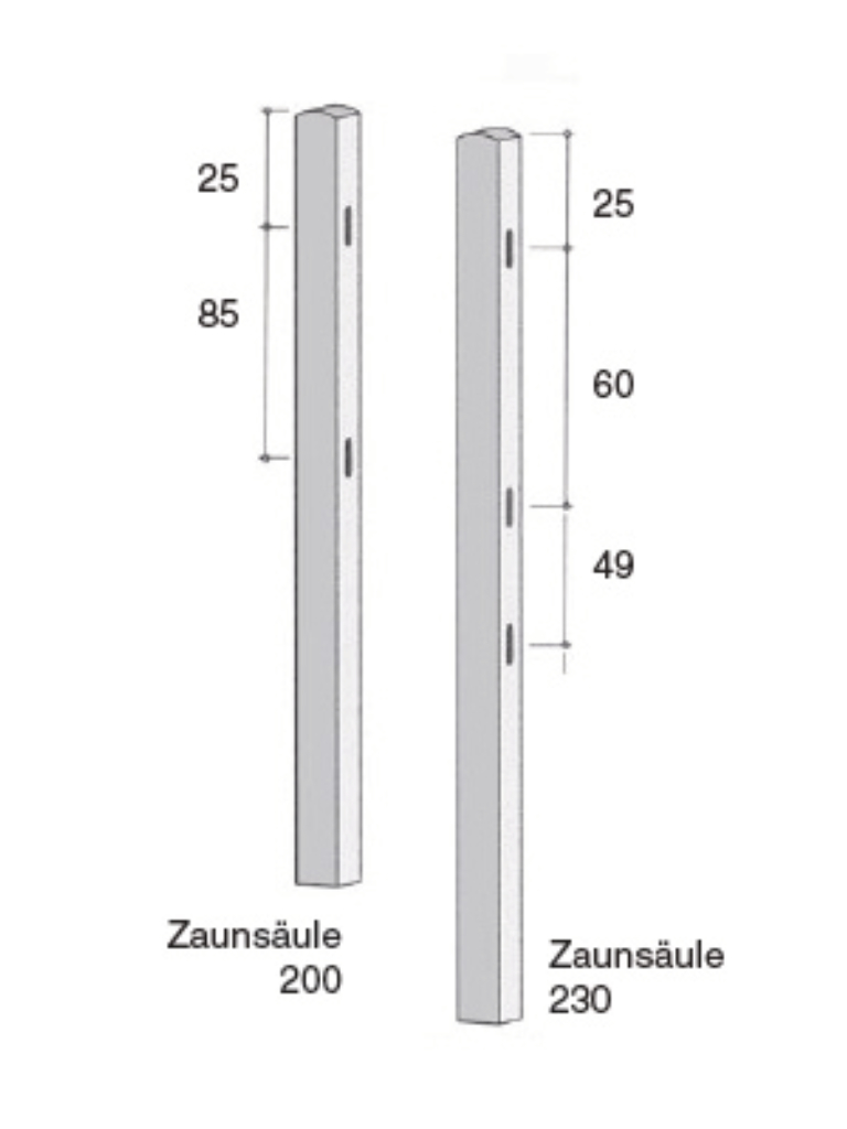 Zaunsäulen
