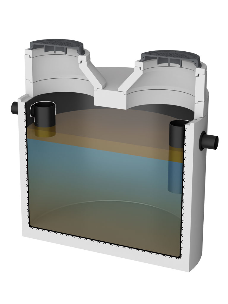 Fettabscheider mit PEHD - Inliner