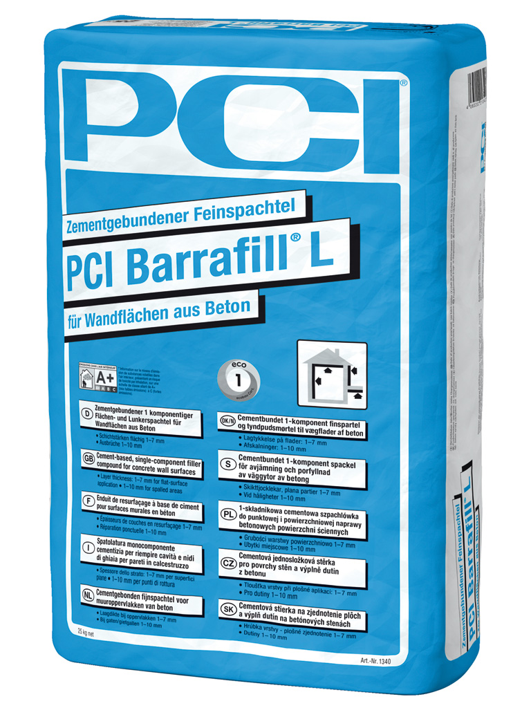 PCI Barrafill® L_25-kg-Sack_hellgrau