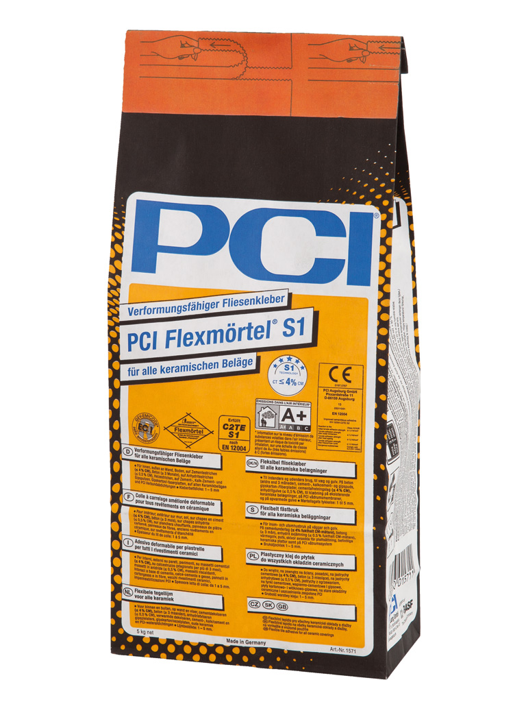 PCI Flexmörtel® S1_5-kg-Beutel_grau