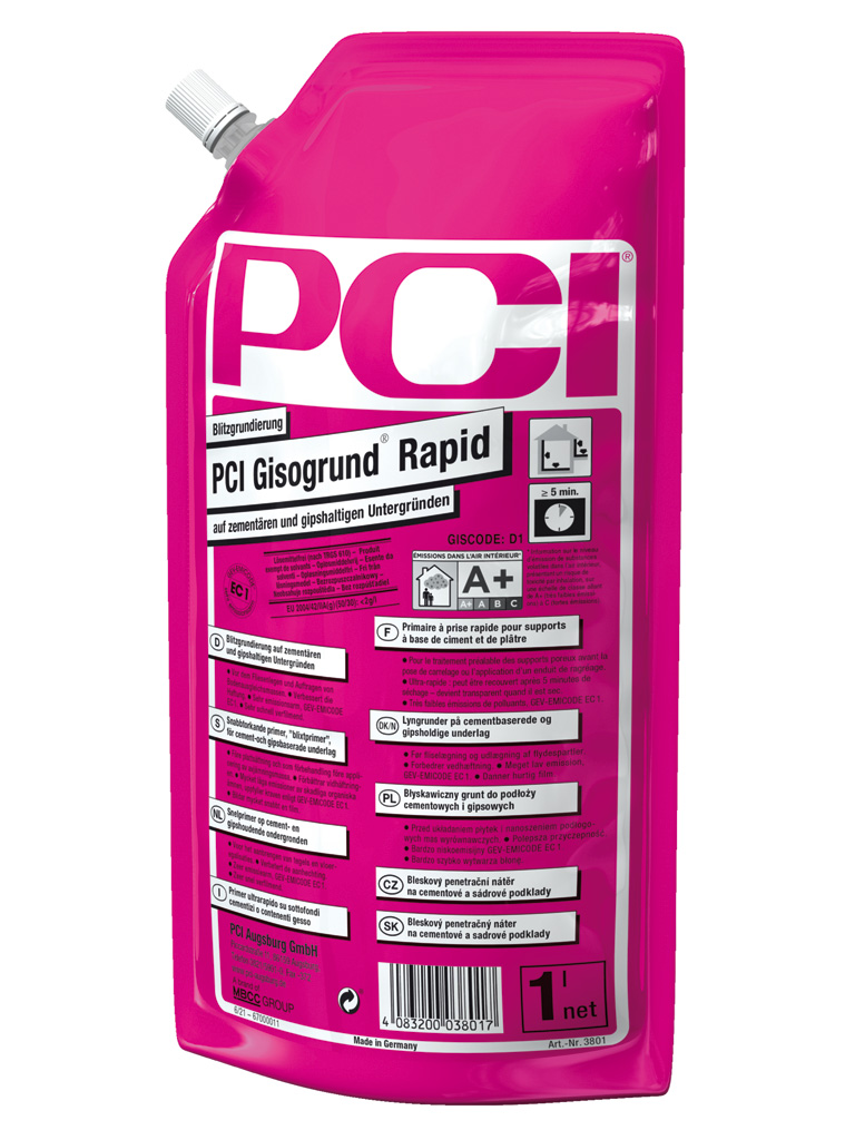 PCI Gisogrund® Rapid_1-l-Standbodenbeutel_rosa