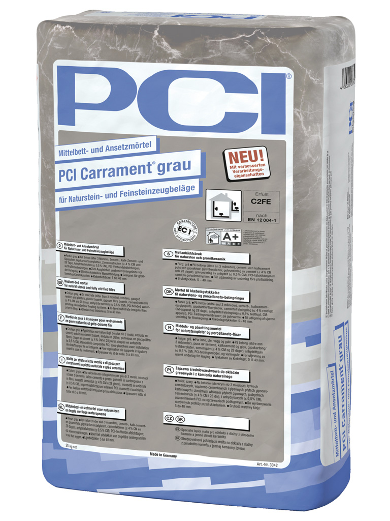 PCI Carrament® grau_25-kg-Sack_grau