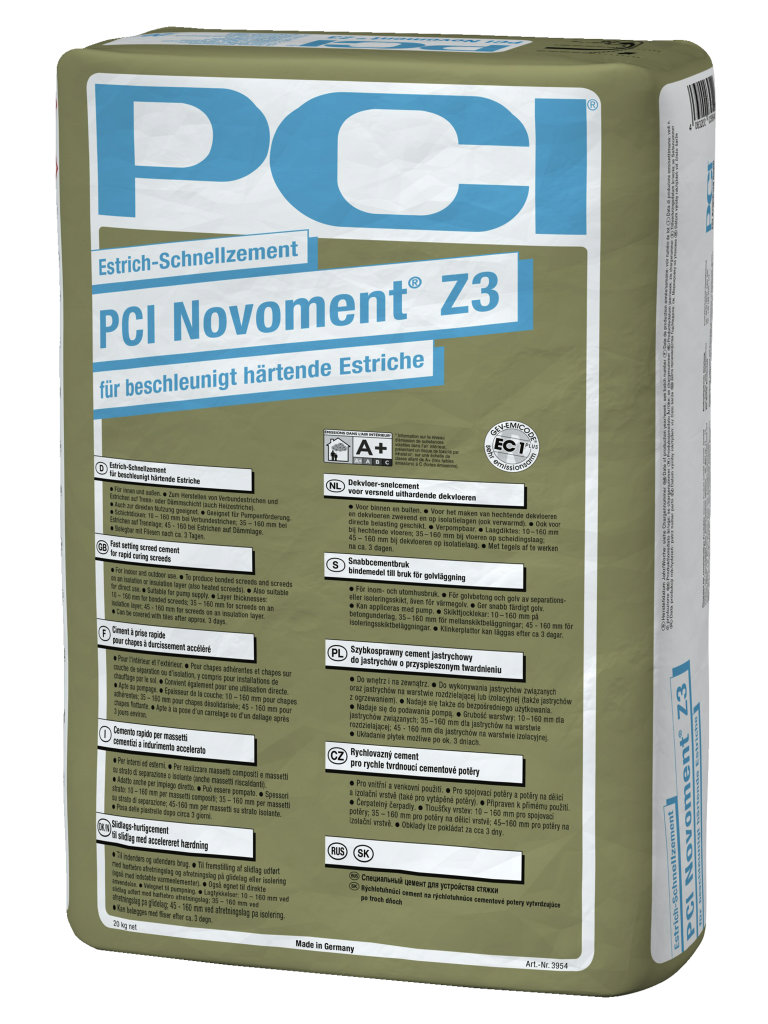 PCI Novoment® Z3_20-kg-Sack_grau