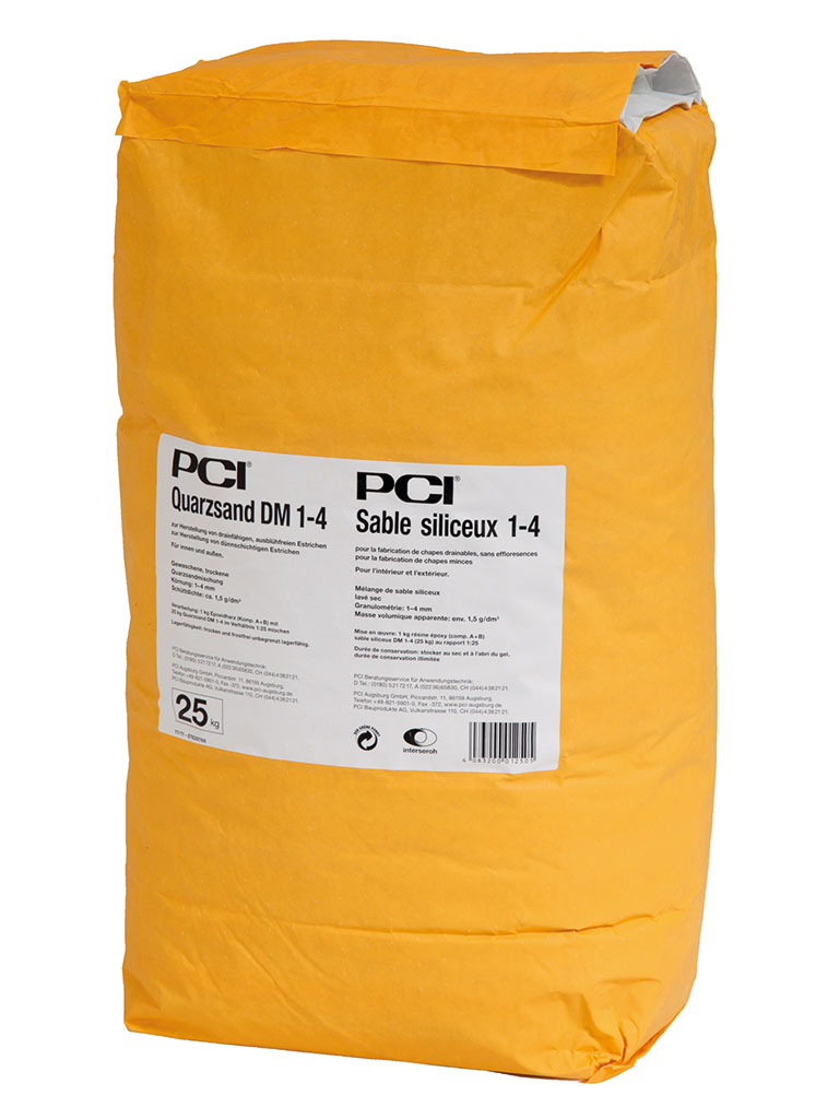 PCI Quarzsand DM 1-4_25-kg-Sack_grau