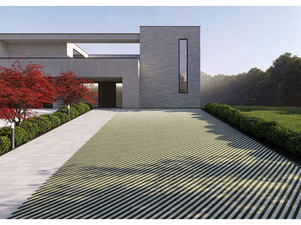 Rasenplatte Verso 49,9x24,9x8 cm grau