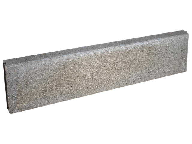 Gartenrandleiste KANT Grau 100x25x5 beidseitig 5 mm gefast