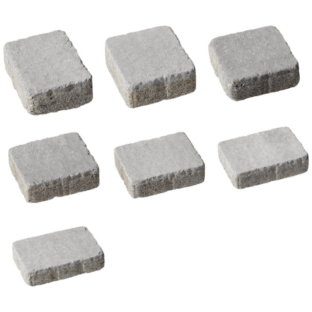 Kartäuser Pflaster 5cm antik Perlgrau