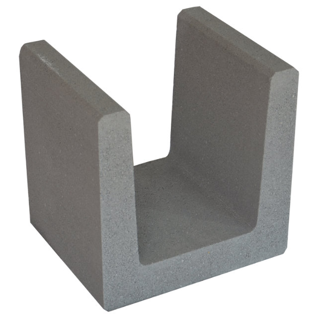 U-Stein 40x40x33 Grau 12 Stk. pro Pal
