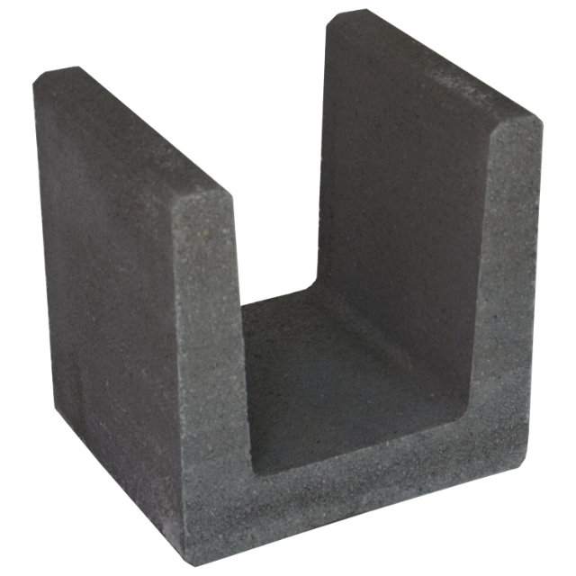U-Stein 40x40x33 Anthrazit 12 Stk. pro Pal