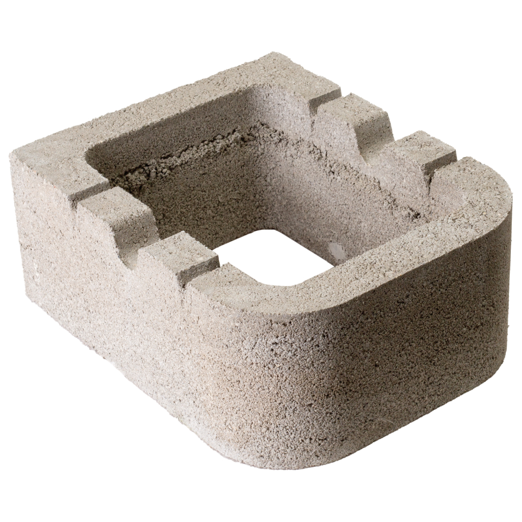 Böschungsstein Natur Grau 25x31x12,5