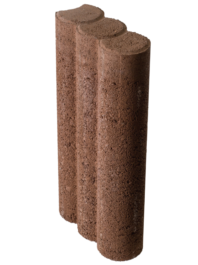 Palisadenrandleiste Braun 14,6x6x30