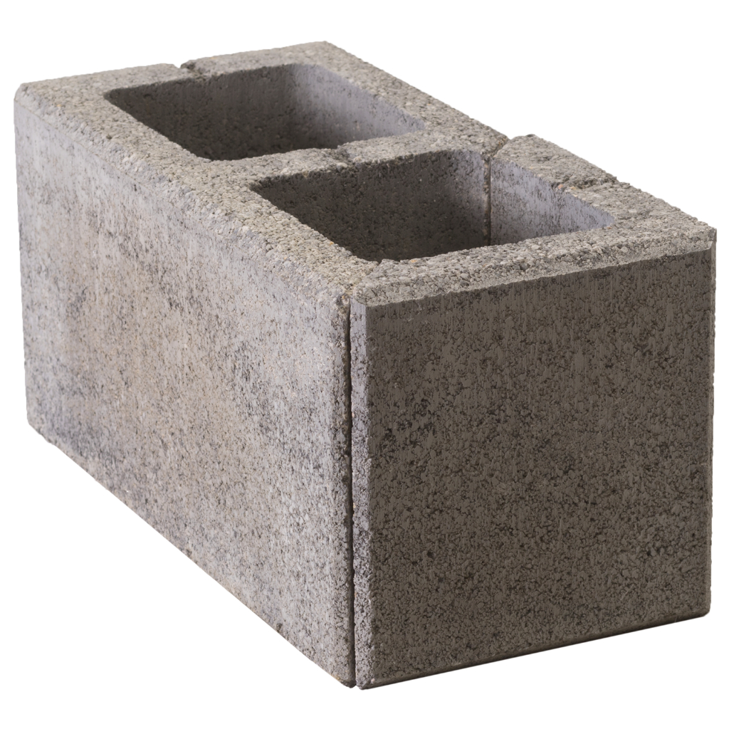 Zaunstein Modern 20cm natur Rauchquarz Eckstein 40x20 links