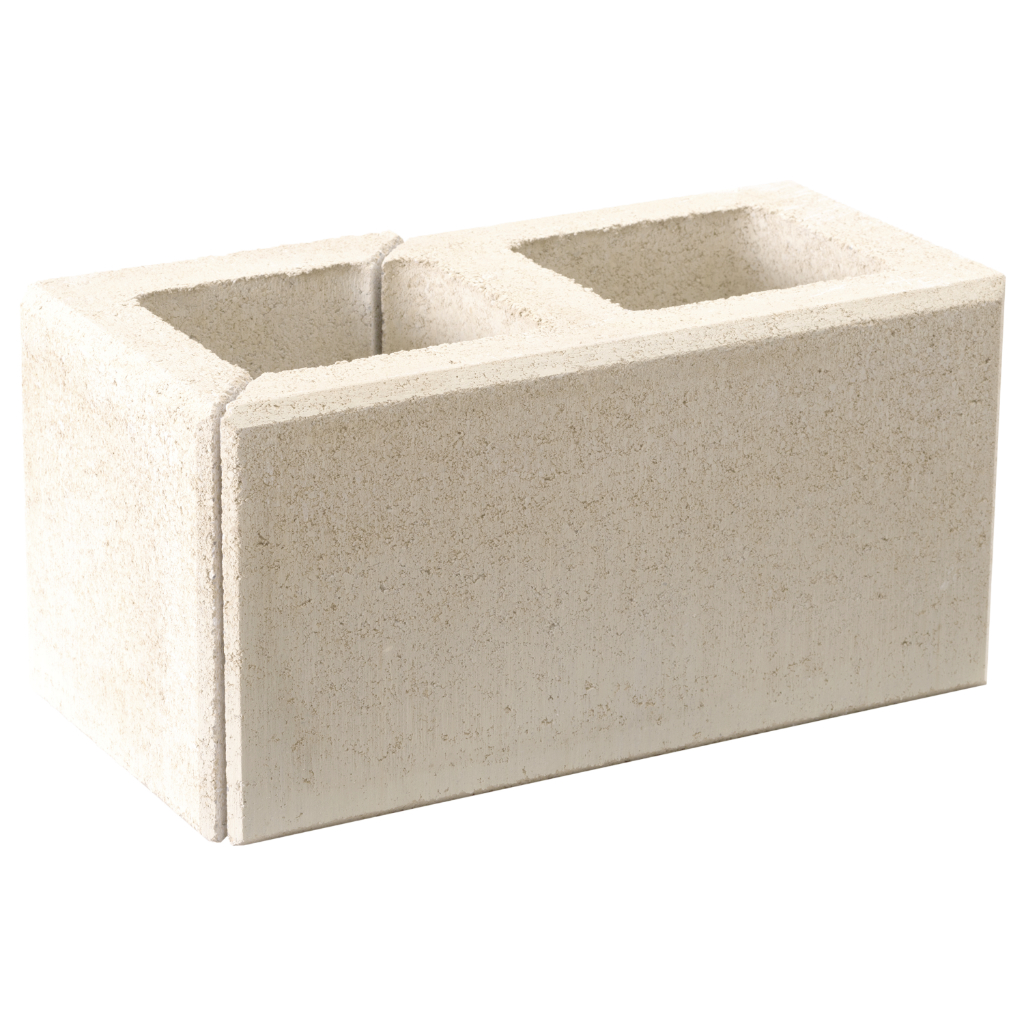 Zaunstein Modern 20cm natur Arktis Eckstein 20x40 rechts ges