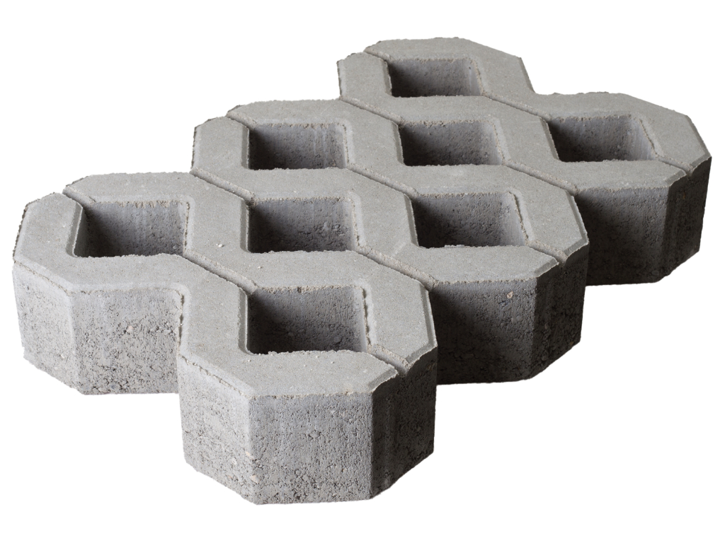 Rasengitterstein 60x40x10 cm Grau EURO-Pal 32 Stk pro Pal