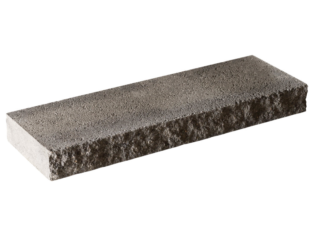KARTÄUSER-Mauer 12cm Abdeckung Rauchquarz 60x20x6 2-seitig g