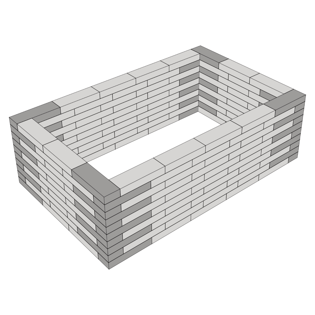 Architektur Hochbeet-Set Thymian Fuoco 192x120x60cm