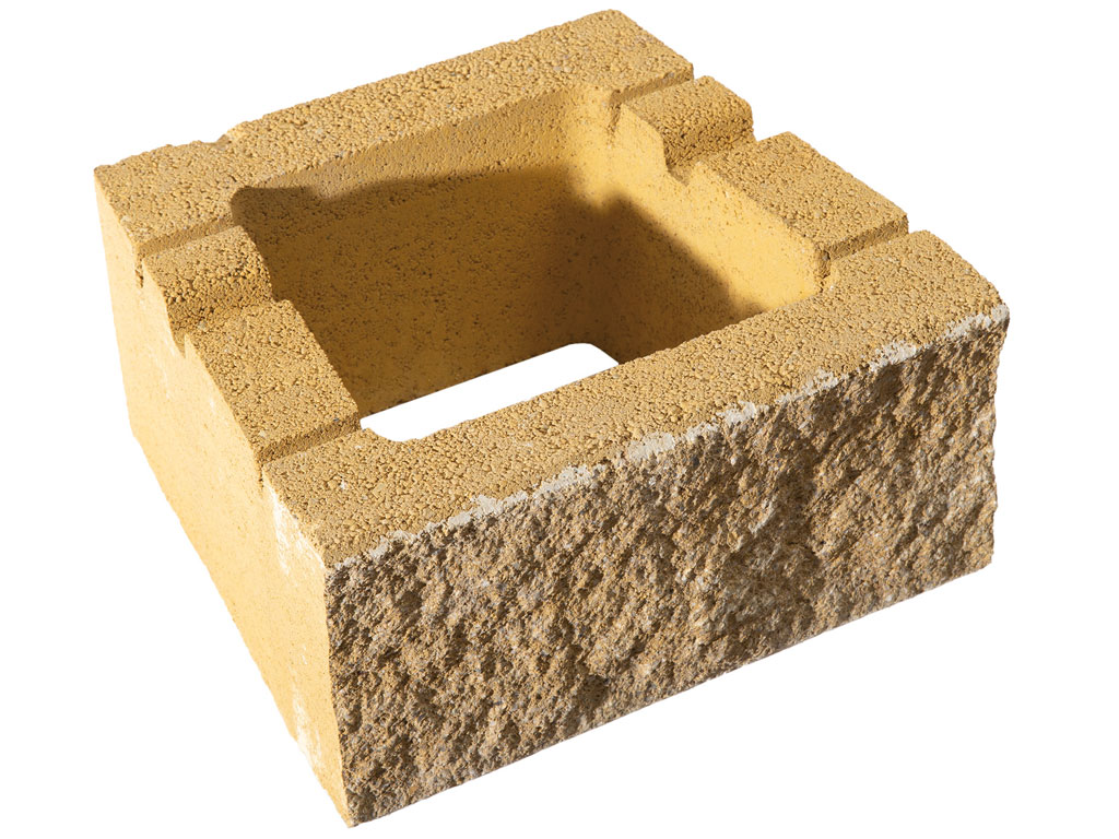 Architektur Böschungsstein Fuoco 33x30x15 gespalten 1-seitig