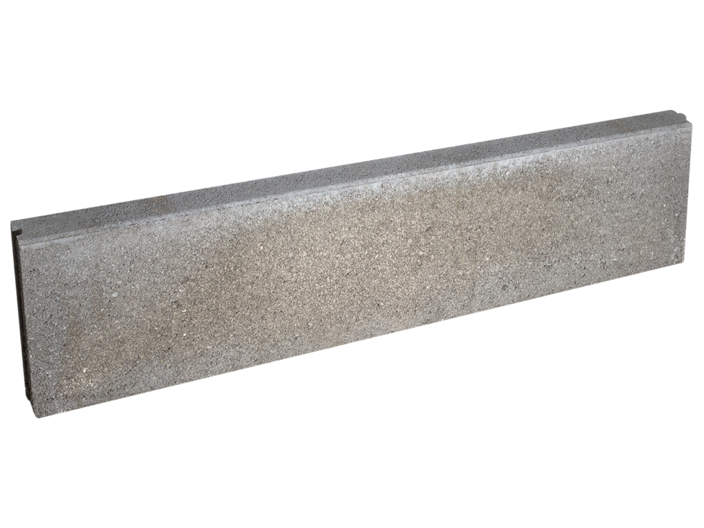Gartenrandleiste KANT Grau 100x25x5 beidseitig 5 mm gefast