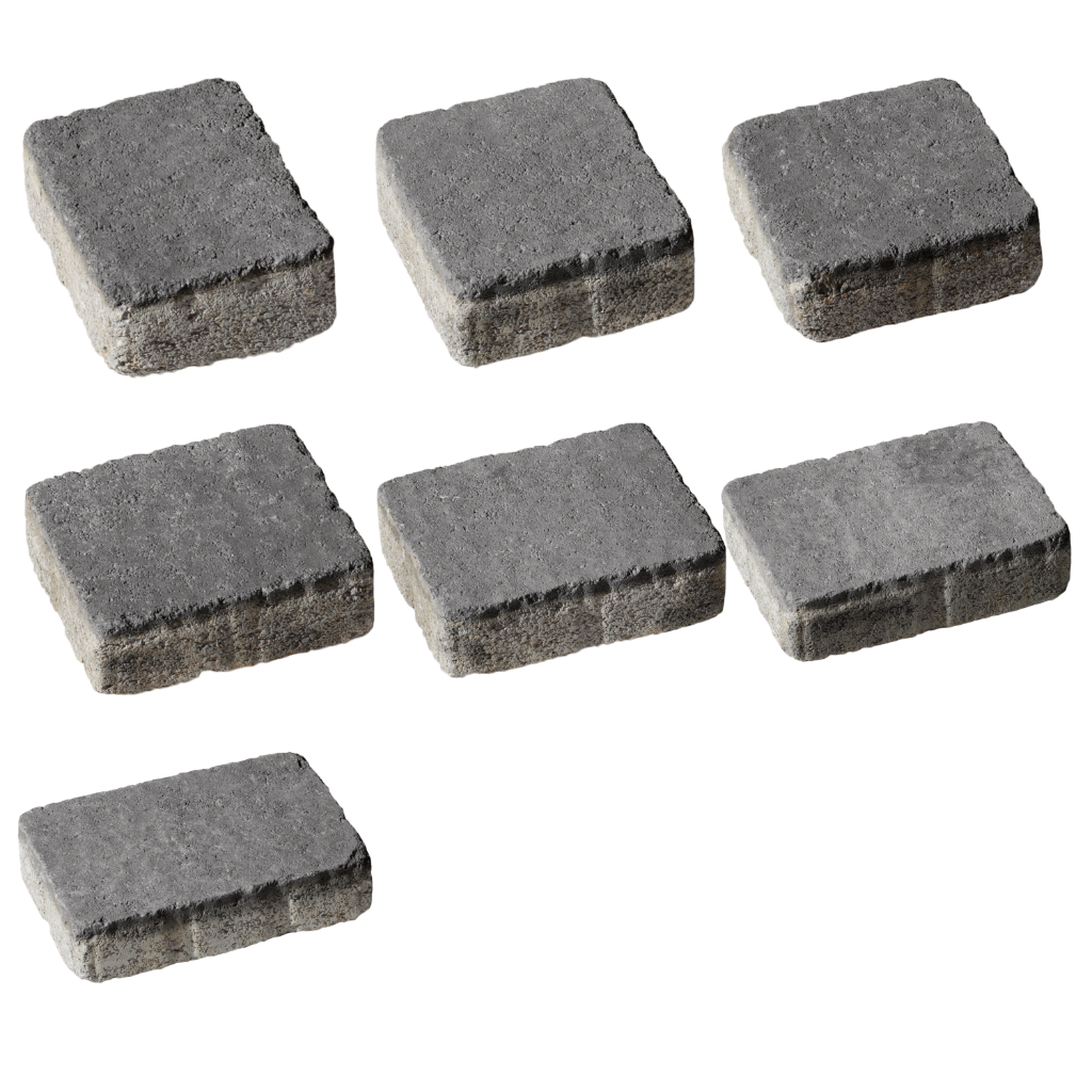 Kartäuser Pflaster 5cm antik Rauchquarz