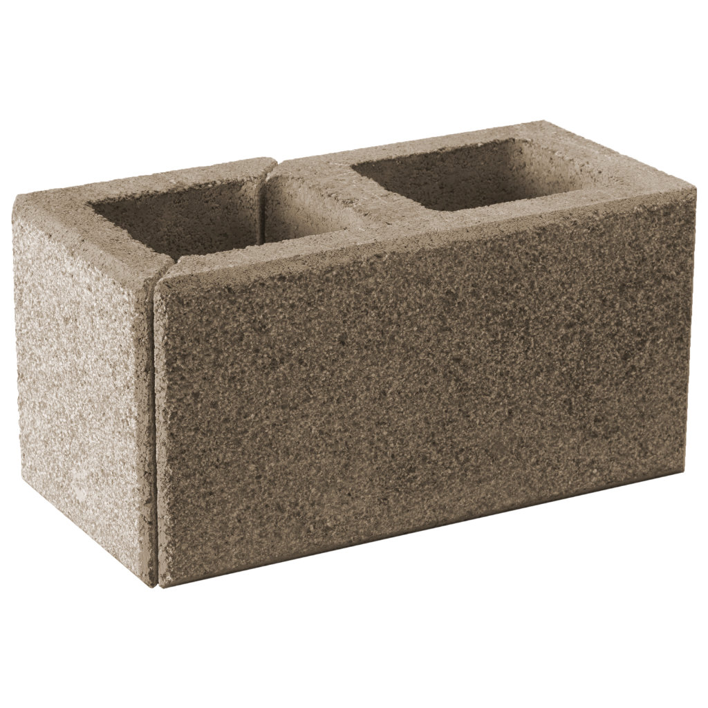 Zaunstein Modern 20cm Sand Eckstein 20x40 rechts