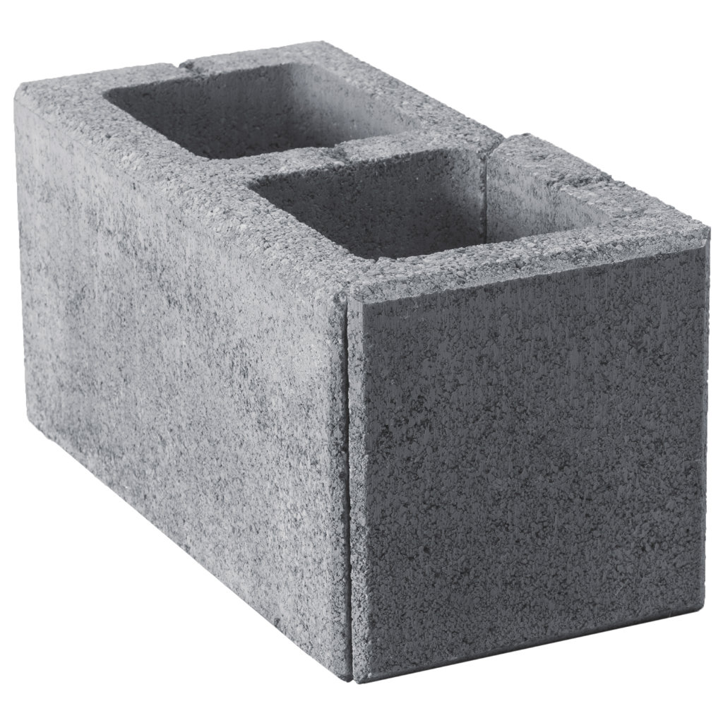 Zaunst. Modern 20cm natur Perlgrau Eckstein 40x20 links