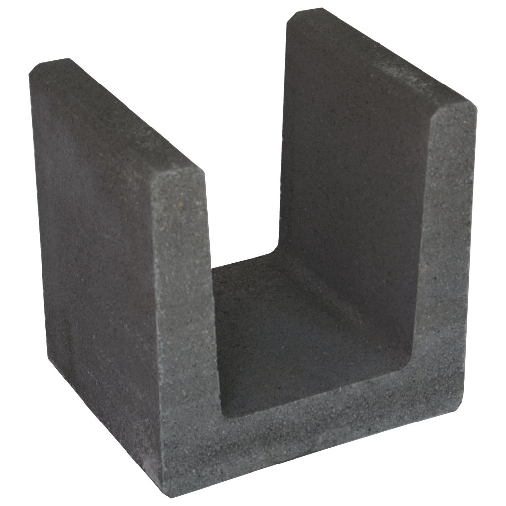 U-Stein 40x40x33 Anthrazit 12 Stk. pro Pal