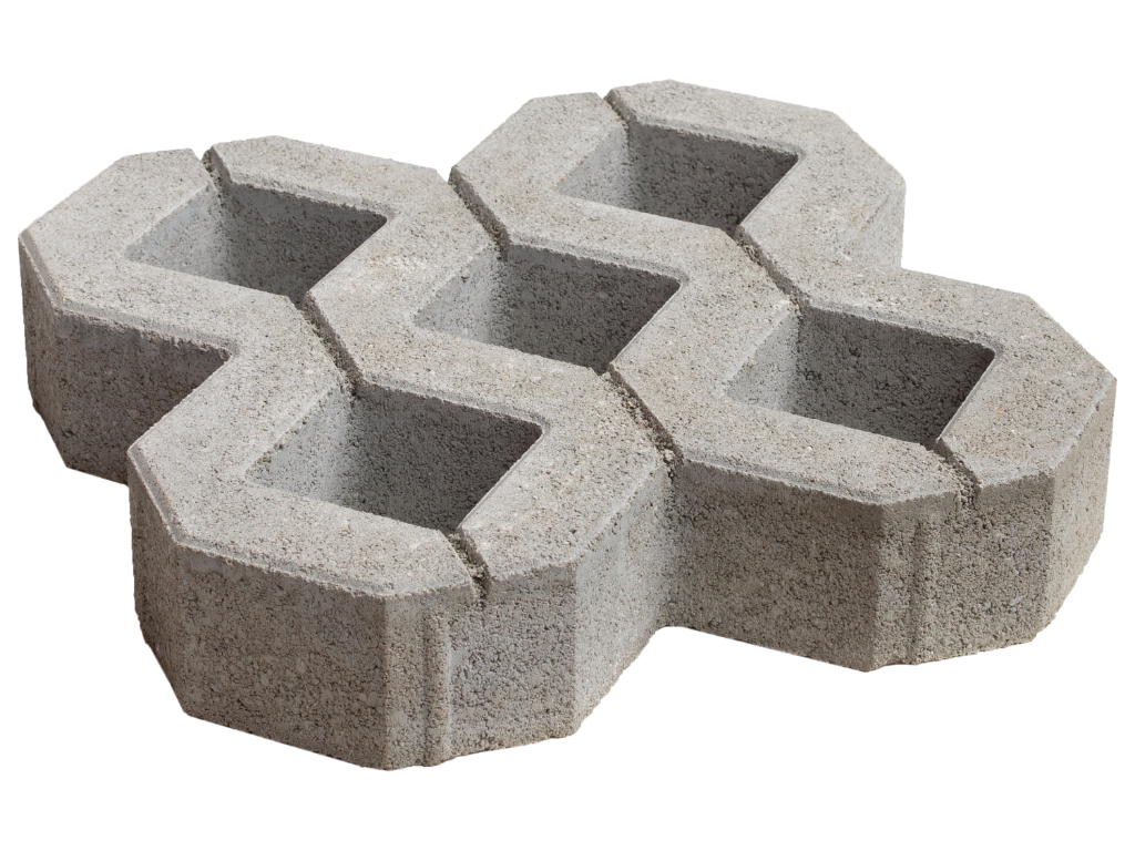 Rasengitterstein 60x40x10 cm Grau EURO-Pal 32 Stk pro Pal
