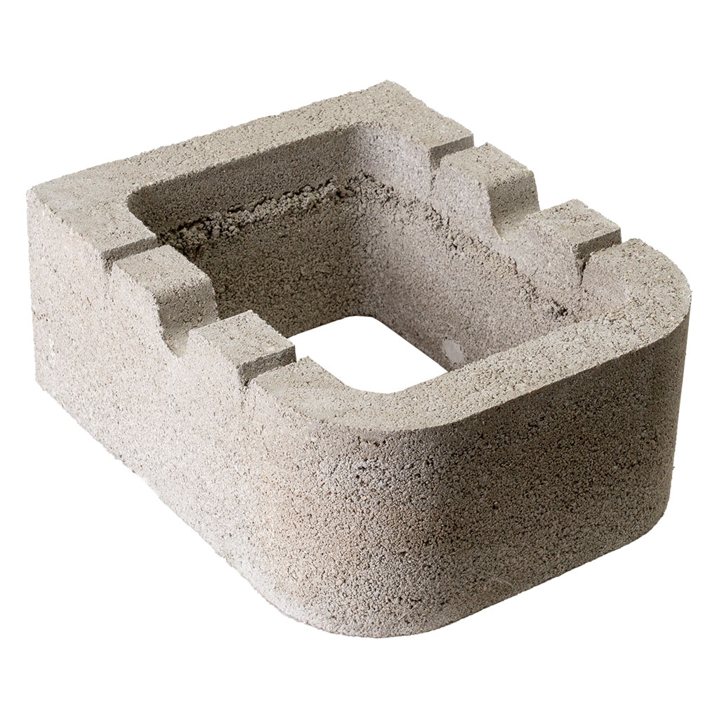 Böschungsstein Natur Felsbraun 25x31x12,5