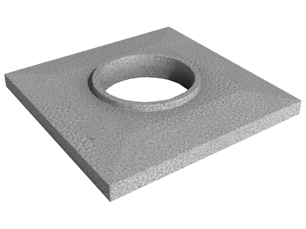 Abdeckplatte Beton Einzügig