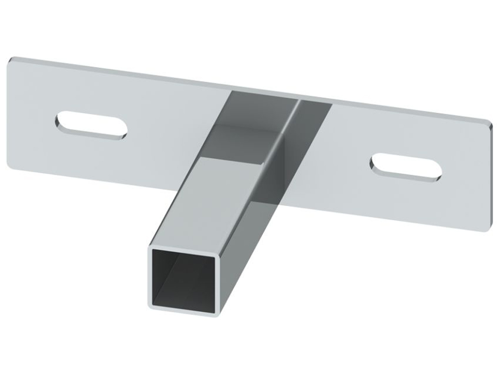 Einzelteile - Wandteil für Längenelement mit Wandbefestigung verdeckt 50 mm Wandabstand, matt