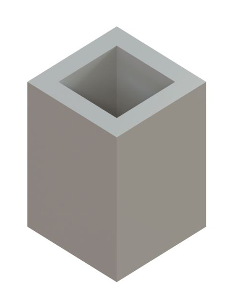 Einzelteile F90 einzügig - Schachtelement einzügig 300 mm