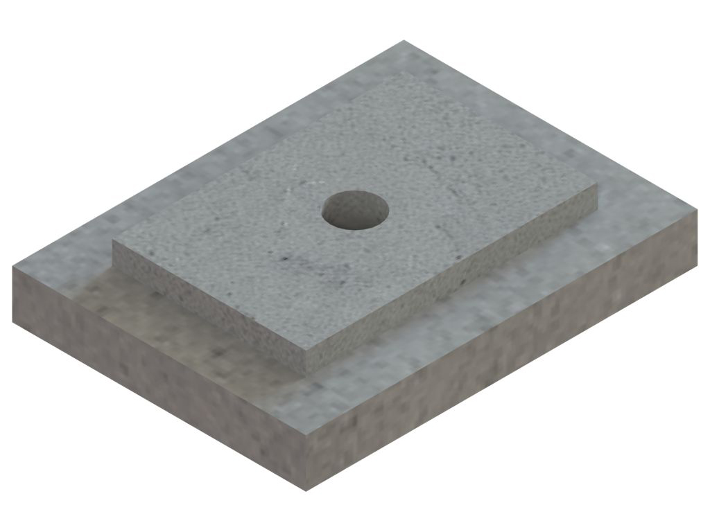 Einzelteile F30 - Zwischenstützplatte mit Bohrung für Einführungsbogen 87° PolyLine PP