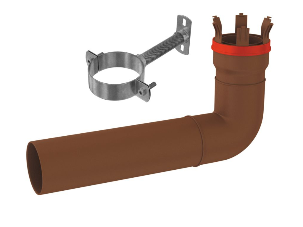 Modulares Stecksystem - Modulsystem Kamineinführung 87° für flexible Rohre