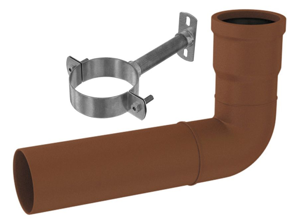 Modulares Stecksystem - Modulsystem Kamineinführung 87° für starre Rohre