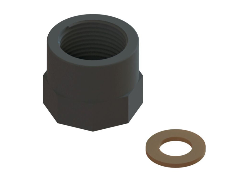 PVC Verschlussmutter 1/2