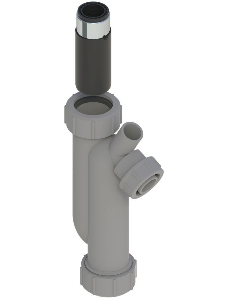 Siphonset senkrecht