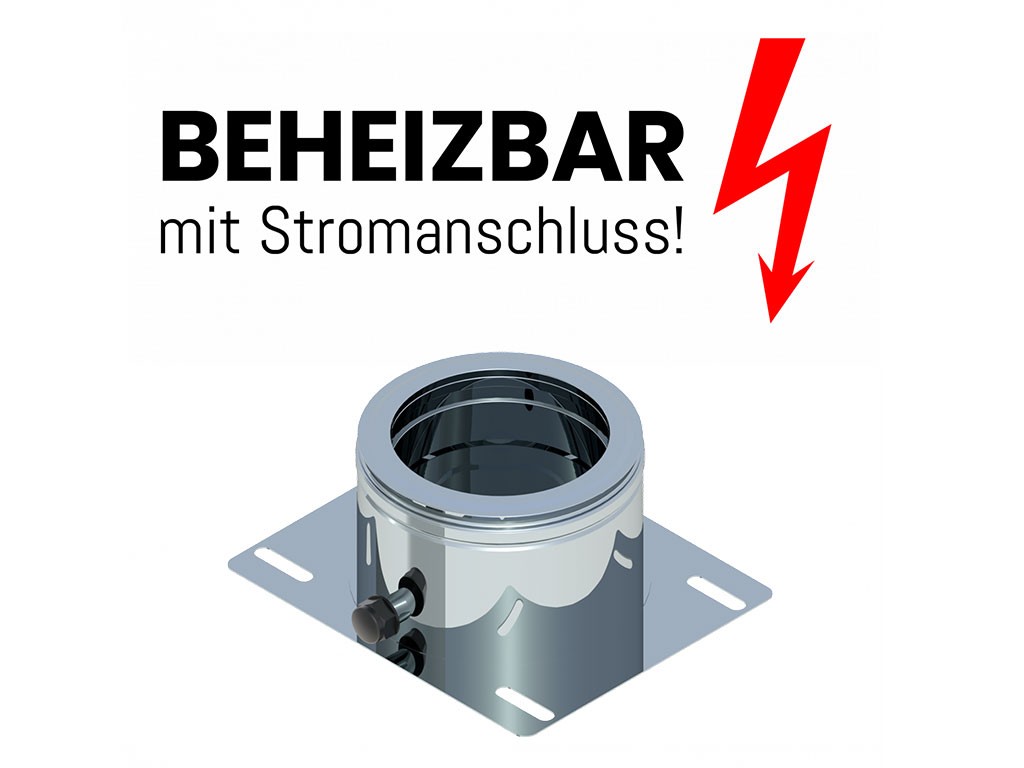 Einzelteile DW 25 - Beheizbares Fußteil mit Kondensatablauf