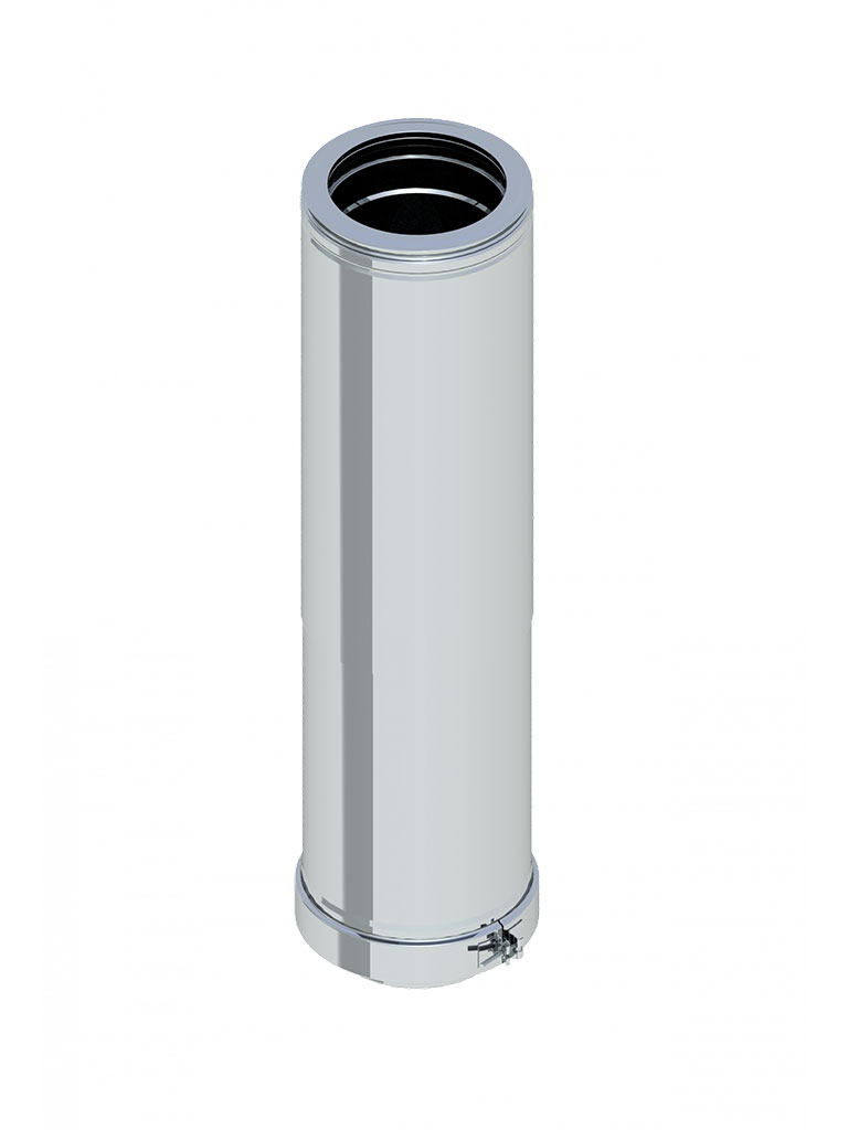 Einzelteile DW 25 - Längenausgleichselement 510 - 890 mm kürzbar (nur für Unterdruck und waagrechten Einbau)