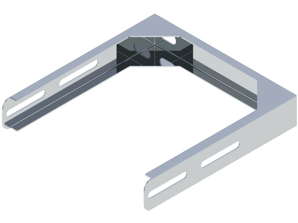 Einzelteile DW 25 - Verstellbare Verlängerung für Wandbefestigungen für Wandabstand 130 - 200 mm