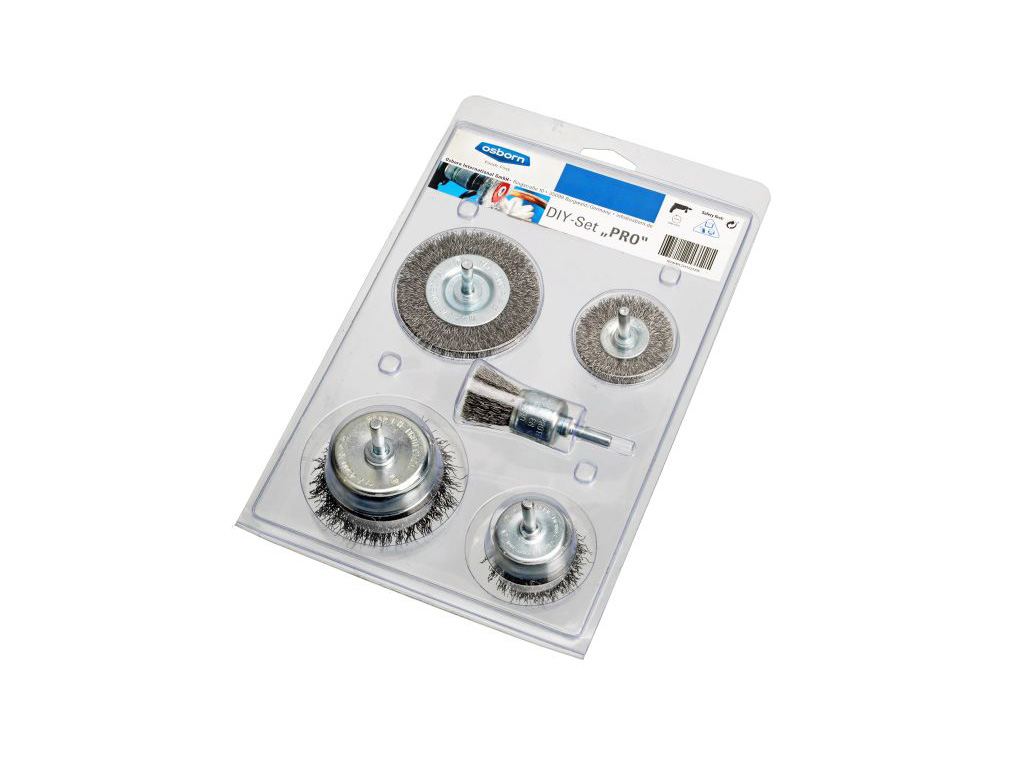 DIY Bürsten Set, 5-tlg, gewellter Draht