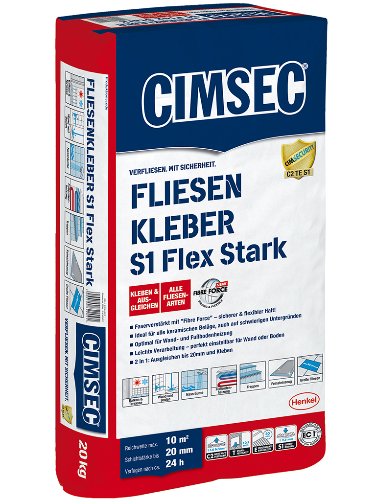 Fliesenkleber S1 Flex Stark 20 kg