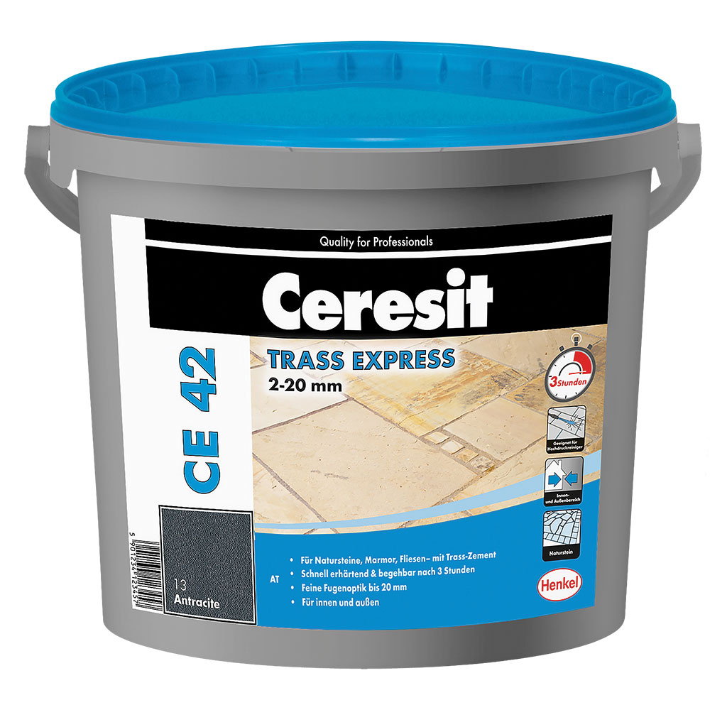 CE 42 Trass Express 2-20mm jurabeige 5 kg Kübel