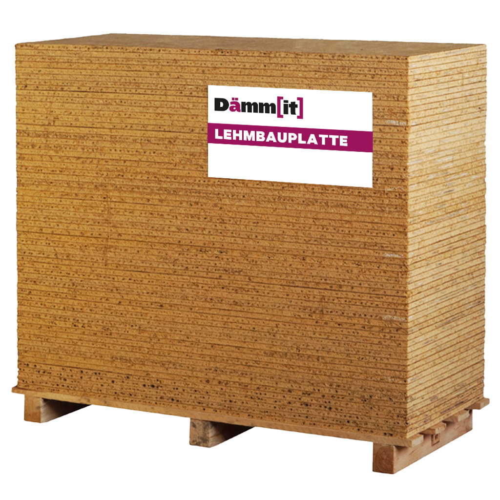 Dämm[it] Lehm-Bauplatte