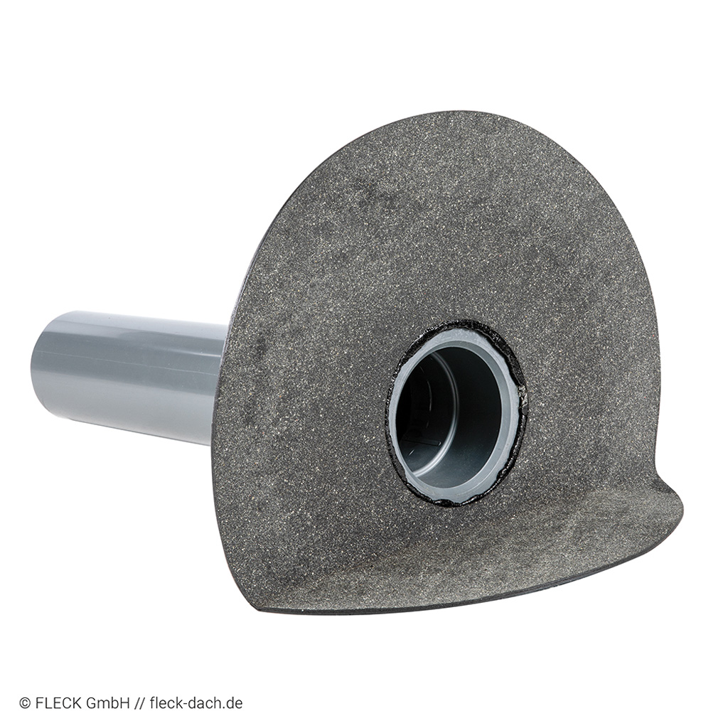 FLECK Flachdach-Winkelablauf mit 3,5 cm Anstaukante (Speier-Notüberlauf)