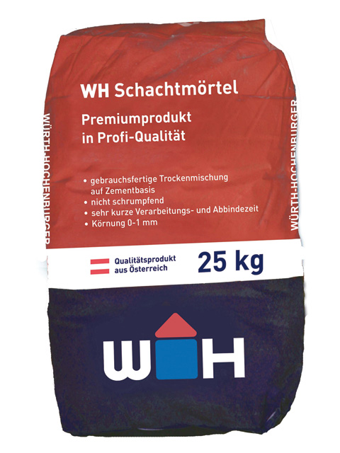 WH Schachtmörtel 25kg für DIN-FALZ Z Klebemörtel