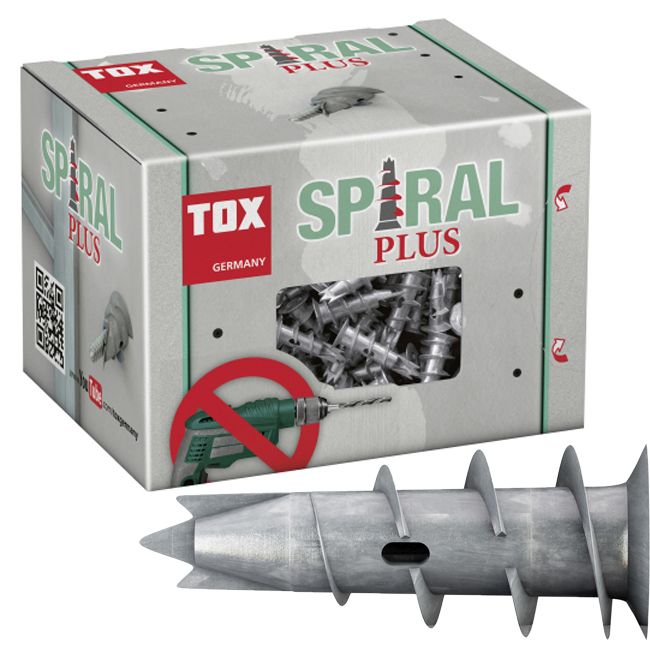 Baustoffkataloge - TOX Hohlraumdübel Spiral Plus mit Schraube