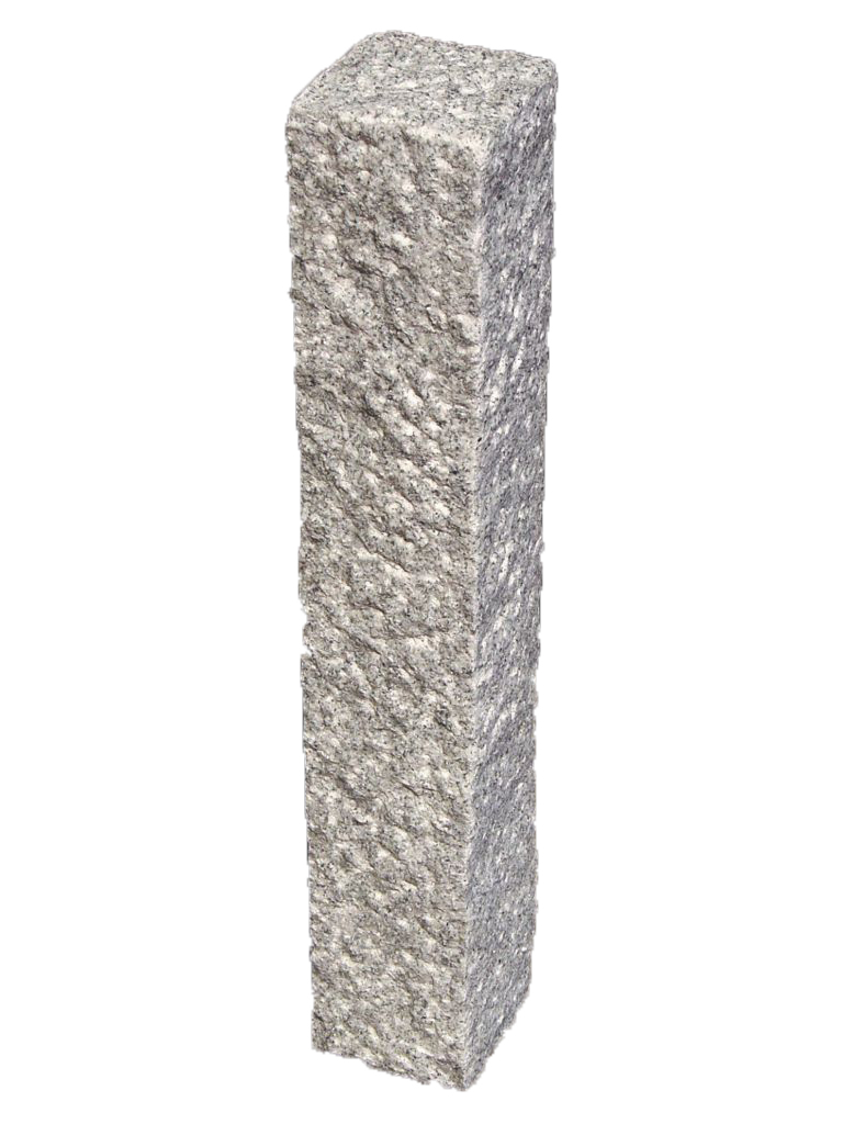 Granit Palisaden G341 S-Grey 50x12x12cm fein geschlagen