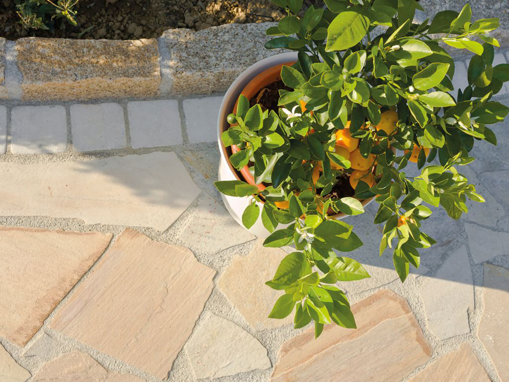 Porphyr Platte Stärke 2-5cm Polygonalplatten Braun