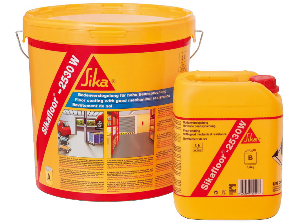 Sikafloor 2530W A+B 6kg RAL7032 KIESELGRAU Schutzanstrich Epoxidharzbasis
