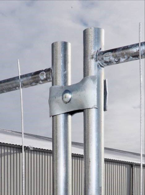 Bauzaunklemme für Mobilzaun verzinkt